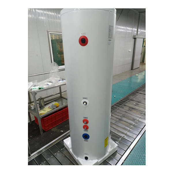 Le système de chauffe-eau solaire pressurisé divisé comprend un collecteur solaire à plaques plates, un réservoir de stockage d'eau chaude vertical, une station de pompage et un vase d'expansion 