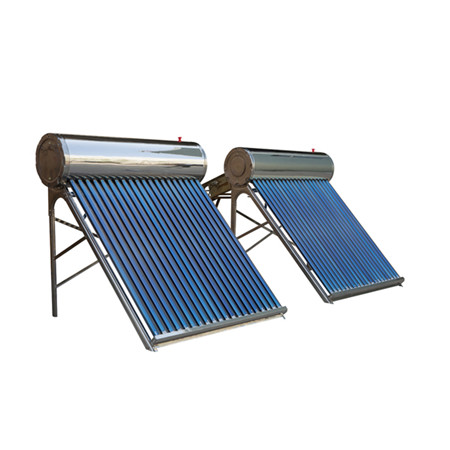 Geyser solaire comprend un réservoir de stockage d'eau et un capteur solaire à panneau plat
